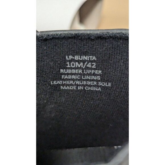 Lucky Brand Bunita Womens Sz 10M Black Side Zip Round Toe Block Heel Rain Boots - Picture 10 of 11